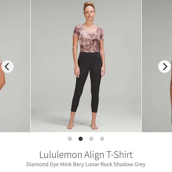 NWT Lululemon Align Cropped Shirt - Diamond Dye - Picture 2 of 6